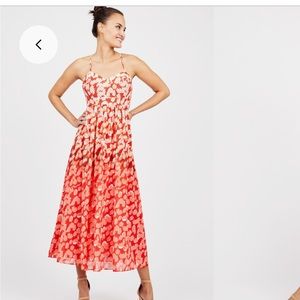 Badgley Mischka for Le Tote ombré maxi dress size 8